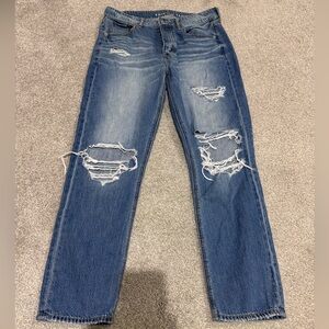 American Eagle Outfitters Blue Distressed Jeans